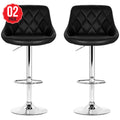 Artiss Black Gaslift Swivel Barstool 2 Pack - SuperSaverAU - view 1
