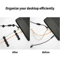 Adhesive Cable Clips Cord Organiser, Black - Pack of 18 - view 4