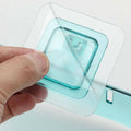 Adhesive Wall Mounted Soap Dish with Drain Slots - Teal - view 4