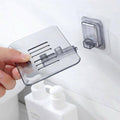 Adhesive Wall Mounted Soap Dish with Drain Slots - Teal - view 5