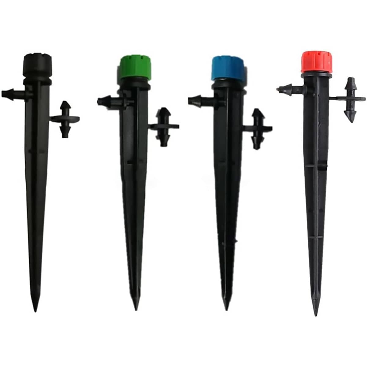 Adjustable 8-Hole Garden Dripper with Ground Stake, Pack of 50 - Blue - view 3