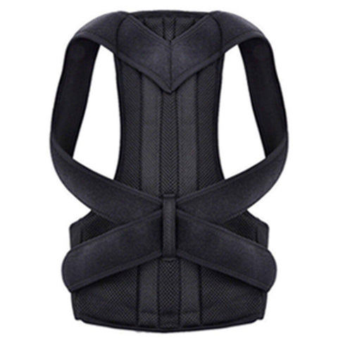 Adjustable Back Posture Corrector Brace - Black, M (Waist 82-99 cm)