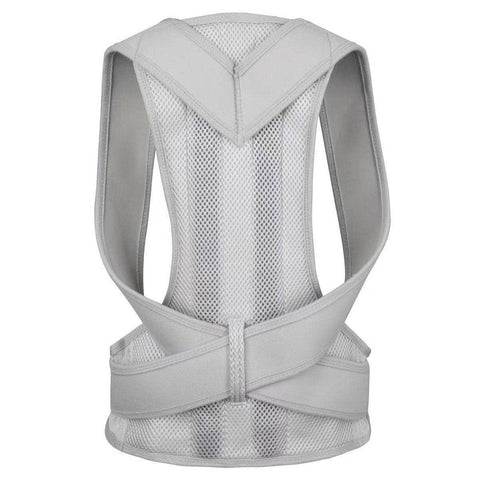 Adjustable Back Posture Corrector Brace - Grey, 3XL (Waist 90-112 cm)