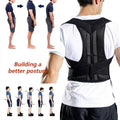 Adjustable Back Posture Corrector Brace - Grey, XL (Waist 86-107 cm) - view 5