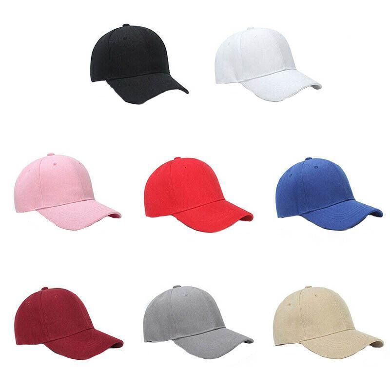 Adjustable Baseball Cap, Polyester Curved Brim - Pink - view 3