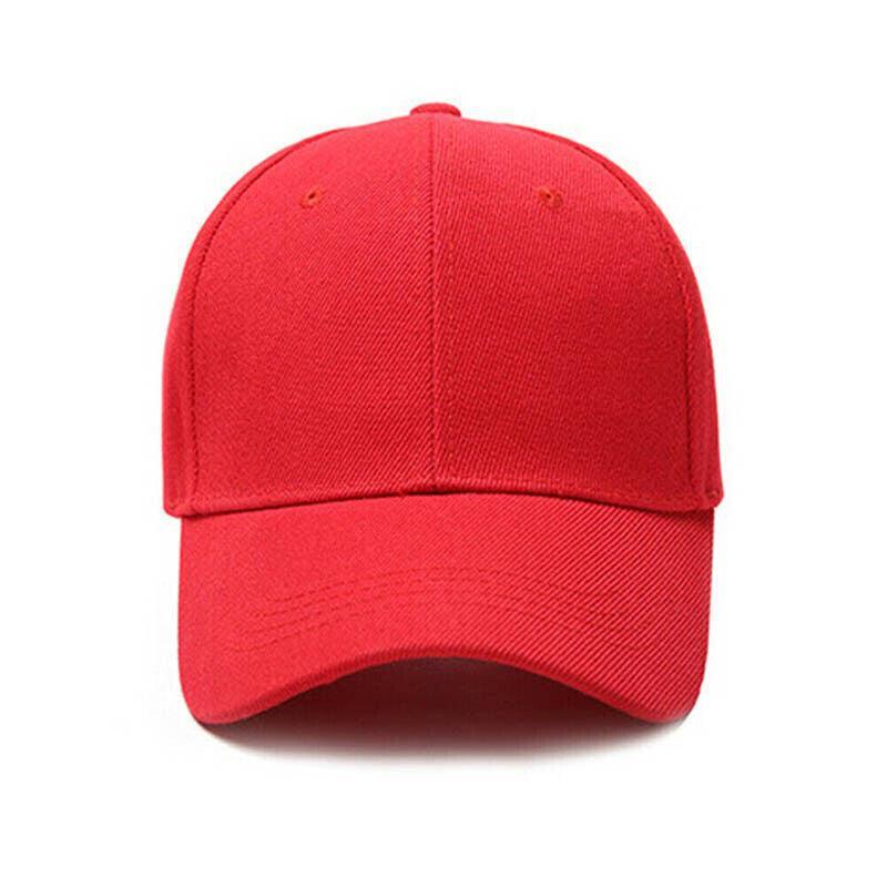 Adjustable Baseball Cap, Polyester Curved Brim - Pink - view 5