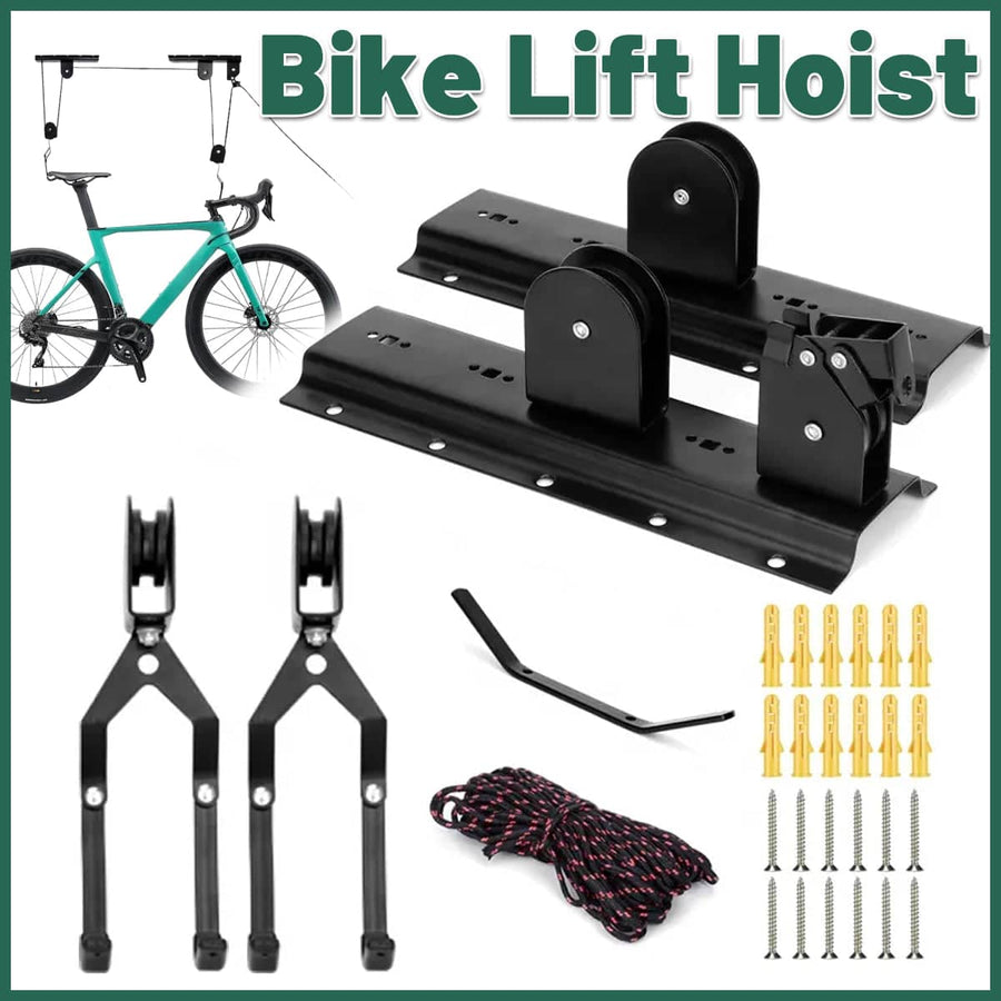 Adjustable Bicycle Ceiling Hanging Rack Bike Storage Hoist Wall Mounted Holder