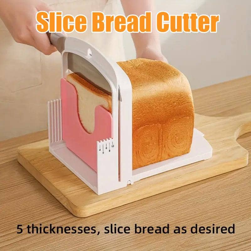Adjustable Bread Slicer and Toast Cutting Guide, 5 Thickness Settings