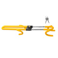 Adjustable Car Steering Wheel Lock Anti Theft Security Bar - Bright Yellow - view 2