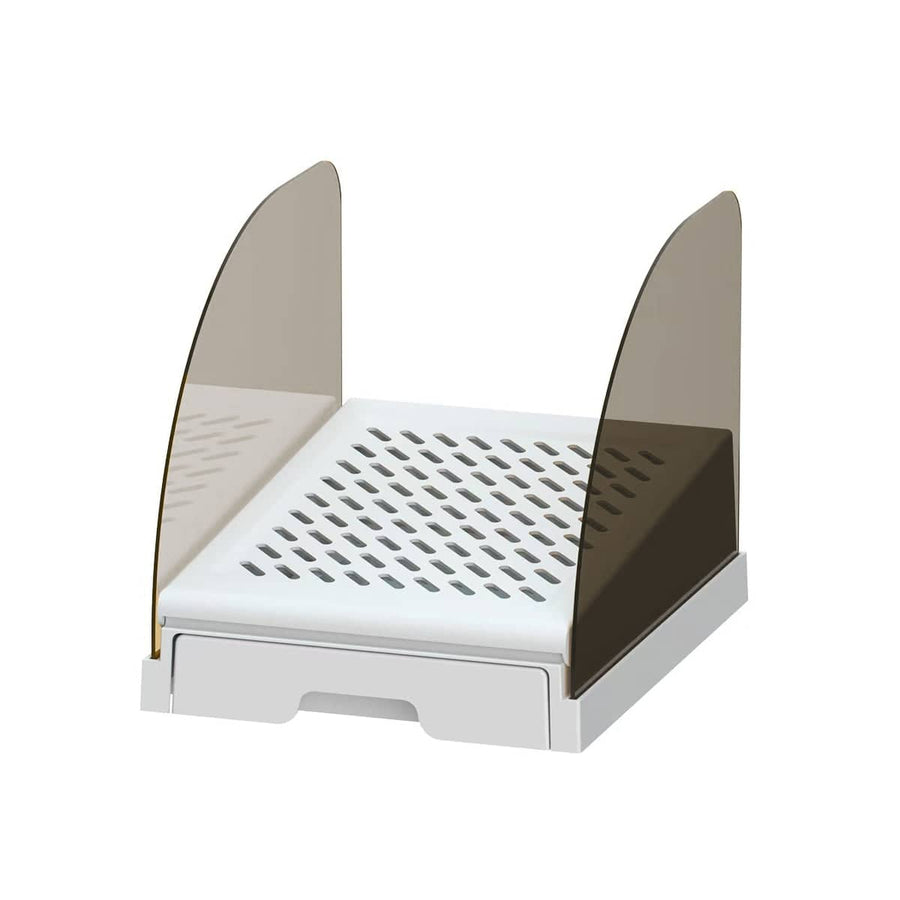 Adjustable Cat Litter Box Ramp Anti Tracking Non Slip - White