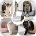 Adjustable Cat Litter Box Ramp Anti Tracking Non Slip - White - view 5