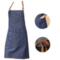 Adjustable Denim Apron with Pockets for Kitchen, Cafe and Craft - view 3