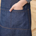 Adjustable Denim Apron with Pockets for Kitchen, Cafe and Craft - view 5