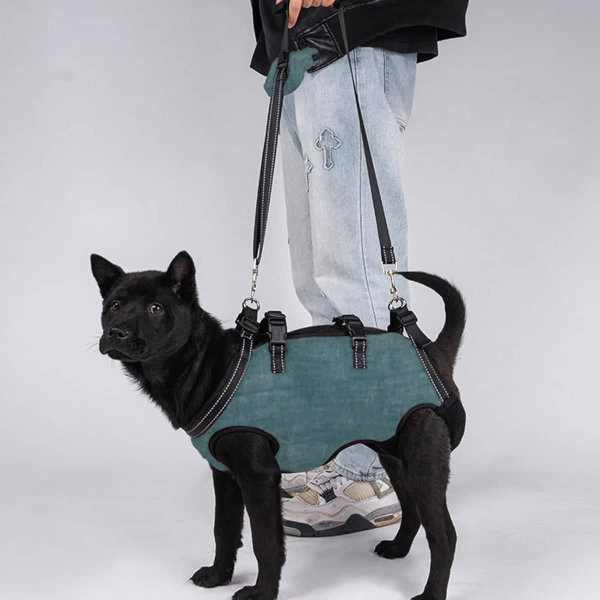 Adjustable Dog Harness with Reflective Strips and Hand Pad for Walking - Size XL (Chest 60 to 72 cm) - view 4