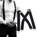 Adjustable Elastic Clip-On Suspenders, X-Back Braces - 50 mm Wide, 120 cm Long - view 4