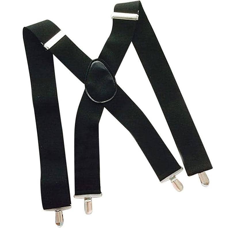 Adjustable Elastic Clip-On Suspenders, X-Back Braces - 50 mm Wide, 120 cm Long - view 5