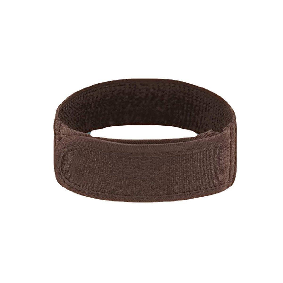 Adjustable Elastic Nylon Belt, No Buckle - Brown, Medium (Waist 81-109 cm)