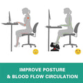 Adjustable Ergonomic Footrest for Office and Home with Massage Texture - view 5
