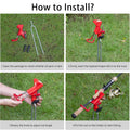 Adjustable Fishing Rod Holder Ground Support, Pack of 2 - Red - view 5