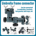 Adjustable Fishing Umbrella Stand Bracket and Rod Holder Multi Function Connector