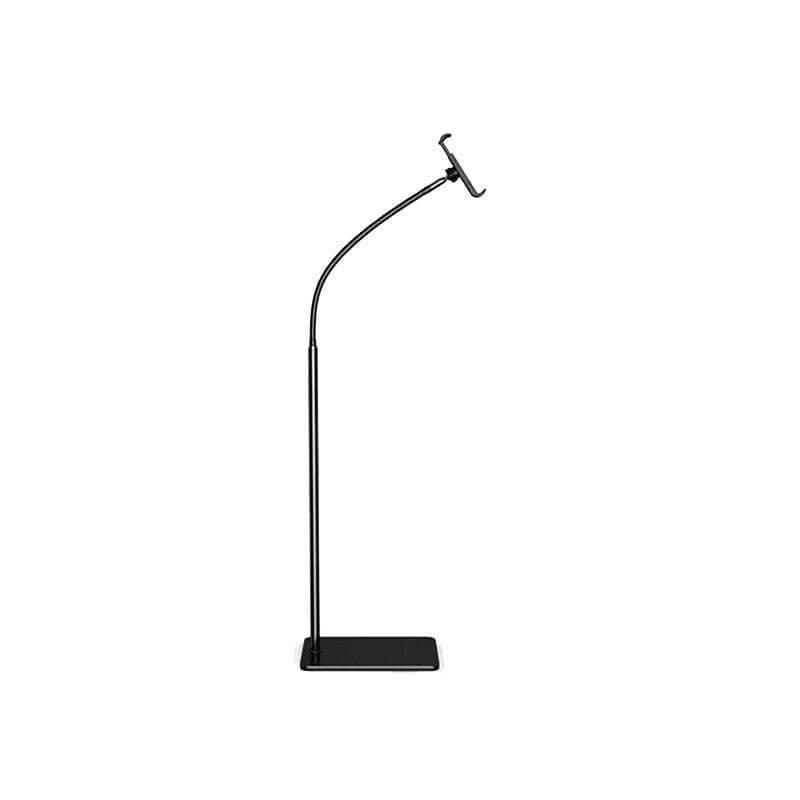 Adjustable Floor Stand Lazy Arm Phone and Tablet Holder - 135 cm, Black