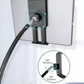 Adjustable Floor Stand Lazy Arm Phone and Tablet Holder - 135 cm, Black - view 5