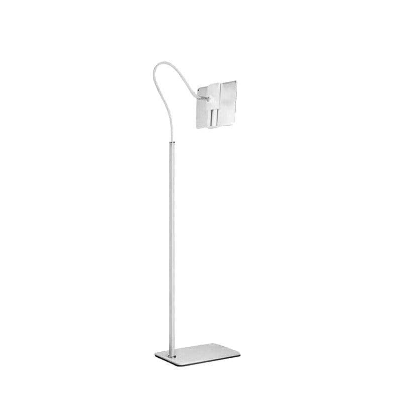 Adjustable Floor Stand Lazy Arm Phone and Tablet Holder - 175 cm, White