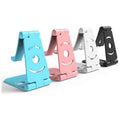 Adjustable Foldable Phone and Tablet Stand for Desk and Bed - Light Blue - view 3
