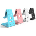 Adjustable Foldable Phone and Tablet Stand for Desk and Bed - Pink - view 3