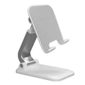 Adjustable Foldable Tablet and Phone Stand for Desks - White
