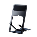 Adjustable Folding Desk Mobile Phone Stand Holder for iPhone and iPad - Black