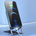 Adjustable Folding Desk Mobile Phone Stand Holder for iPhone and iPad - Black - view 5