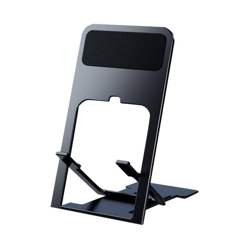 Adjustable Folding Desk Phone and Tablet Stand Holder - Black