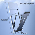 Adjustable Folding Desk Phone and Tablet Stand Holder - Black - view 4