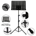 Adjustable Folding Music Stand with Large Sheet Holder - 50-160 cm - view 3