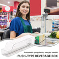 Adjustable Fridge Drink Organiser with Auto Push Forward Dispenser for Cans and Bottles - view 5