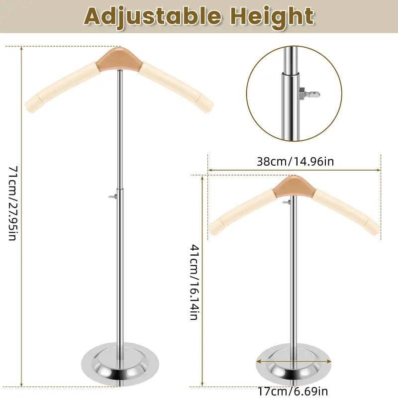 Adjustable Garment Display Rack Clothing Hanger Stand for Retail Shop Display - view 3
