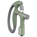 Adjustable Hand Grip Strength Trainer with LCD Counter for Gym and Home - Green