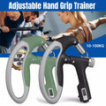 Adjustable Hand Grip Strength Trainer with LCD Counter for Gym and Home - Green - view 2