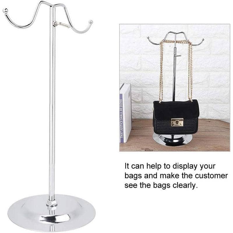 Adjustable Handbag Display Rack Hanging Bag Stand Storage Organiser for Home and Shop - view 4