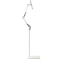 Adjustable Hands-Free Floor Stand for Tablet - White, 175 cm