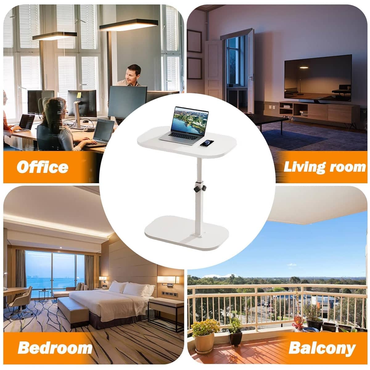 Adjustable Height Coffee Table for Living Room and Bedroom, Sturdy and Multi-Functional - view 5