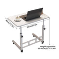 Adjustable Height Mobile Laptop Desk Side Table 60 to 90 cm with Wheels - view 3