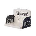 Adjustable Height Pet Feeding Station with Splash Guard for Dogs and Cats - Polka Dot Design