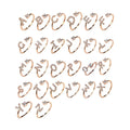Adjustable Initial Ring with Zircon - Rose Gold, Letter G - view 3