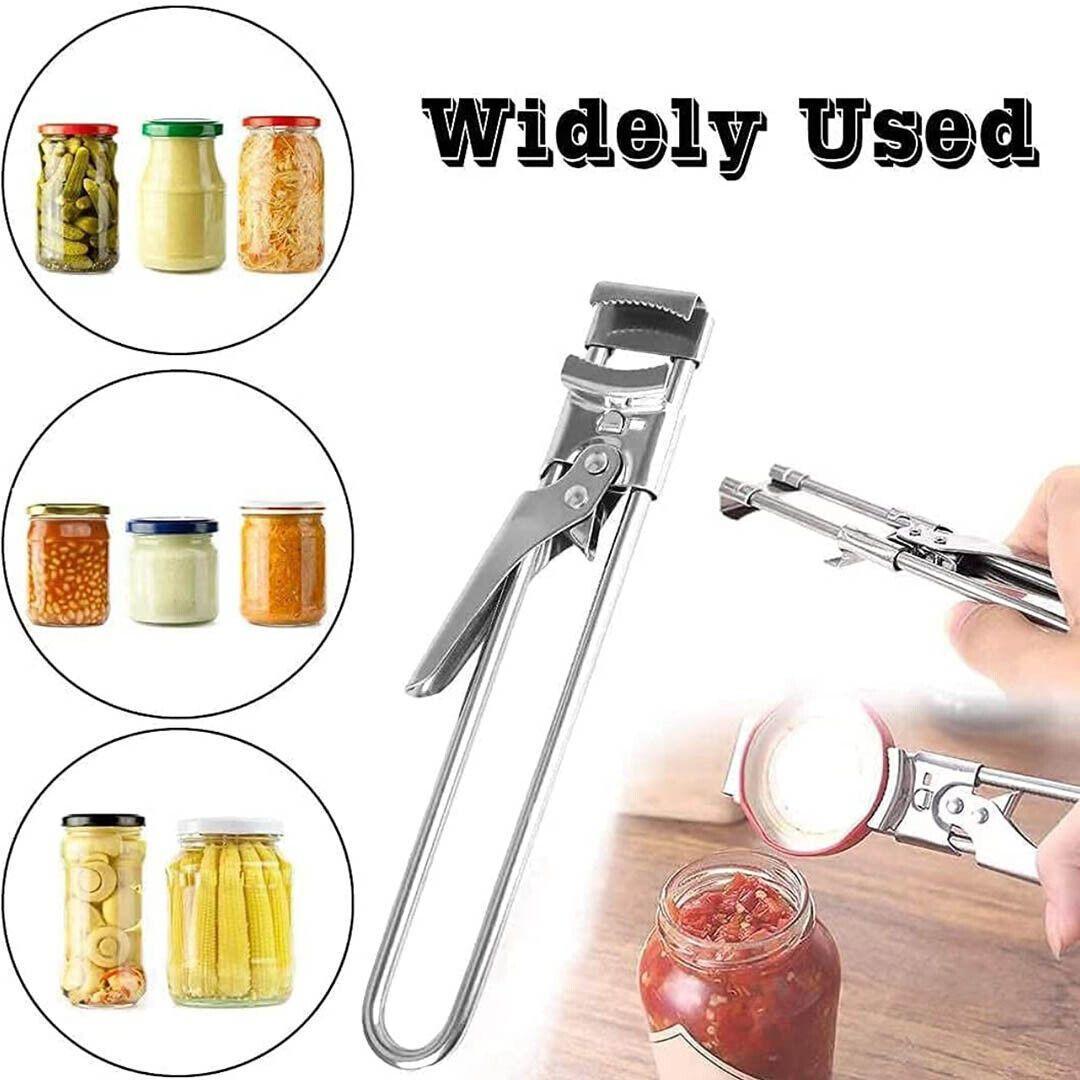 Adjustable Jar Lid Opener, Stainless Steel Bottle and Jar Lid Gripper for Kitchen - view 5