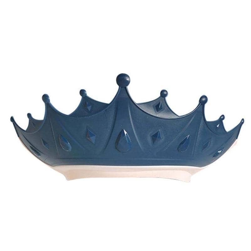 Adjustable Kids Shower Cap Visor with Soft Brim for Bath Time - Blue