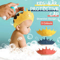 Adjustable Kids Shower Cap Visor with Soft Brim for Bath Time - Blue - view 2