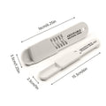 Adjustable Kitchen Measuring Spoon, Pack of 2 - White - view 3