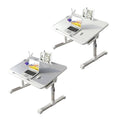 Adjustable Laptop Bed Table Foldable Study Desk for Work and Study - White - view 3